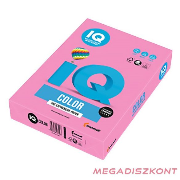 Fénymásolópapír színes IQ Color A/4 80 gr neon rózsa NEOPI 500 ív/csomag