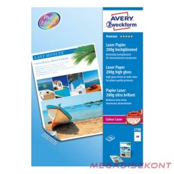   Fotópapír AVERY 2798 A/4 laser fényes 200 gr 100 ív/csomag