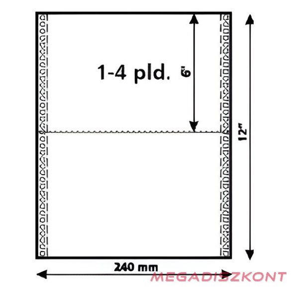 Leporelló STARPRINT 240/2 példány VR2-24/6" 900 garnitúra/doboz