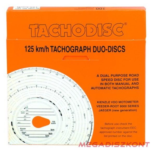 Tachográf 125km-es 1 napos (blu8) 100 db/doboz