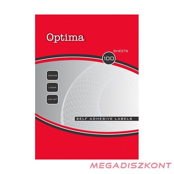 Etikett OPTIMA 32080 52,5x21,2mm 5600 címke/doboz 100 ív/doboz