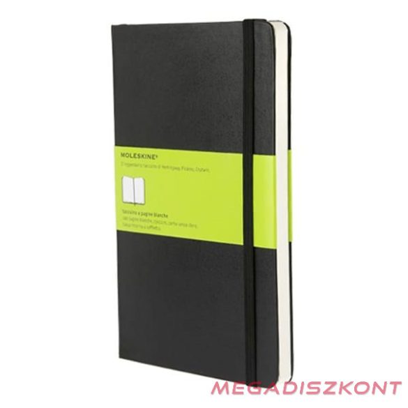 Notesz MOLESKINE QP062 "L" sima kemény fedeles fekete