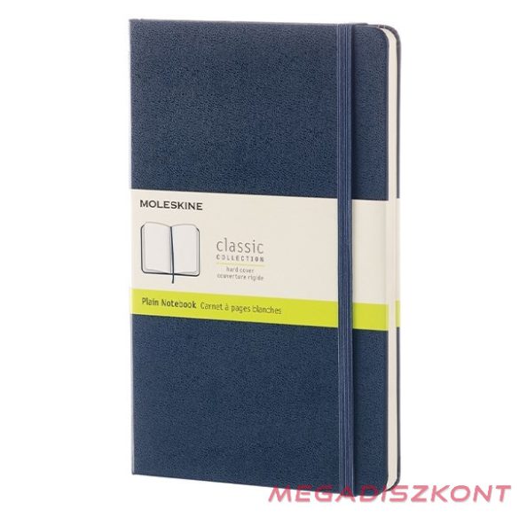 Notesz MOLESKINE QP062B20 "L" sima kemény fedeles zafírkék