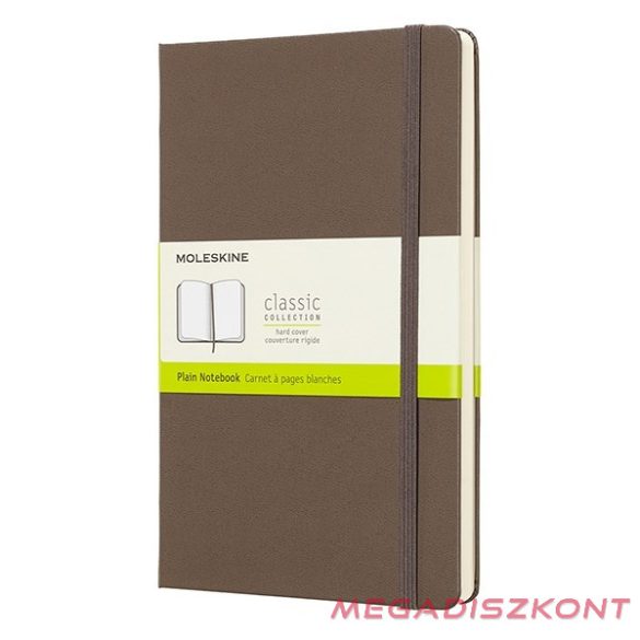 Notesz MOLESKINE QP062P14 "L" sima kemény fedeles föld barna