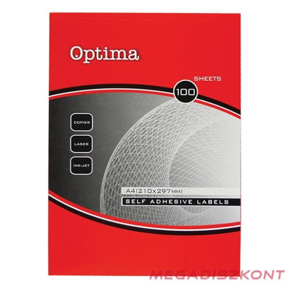 Etikett OPTIMA 32141 210x99mm 300 címke/doboz 100 ív/doboz