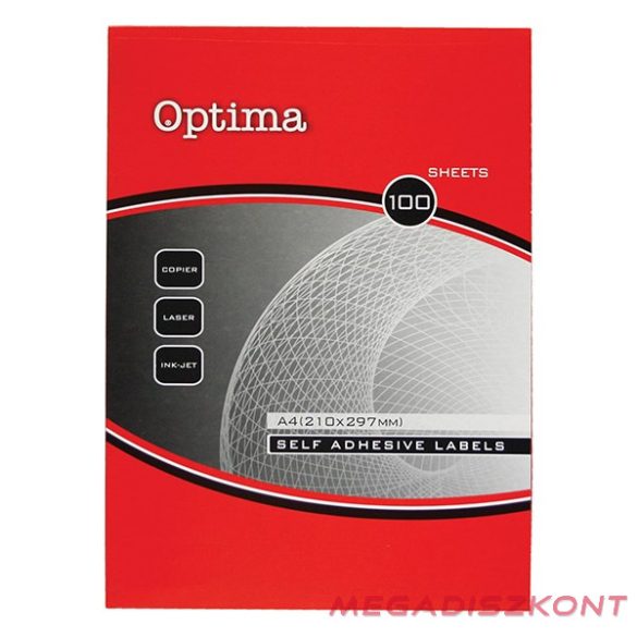 Etikett OPTIMA 32143 192x70mm 400 címke/doboz 100 ív/doboz