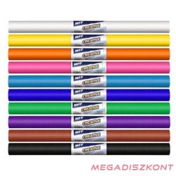 Krepp papír 50x200cm mix vegyes alapszínek 10 db/csomag