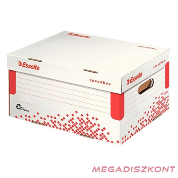 Archiváló konténer dobozoknak ESSELTE Speedbox S 355x193x252 mm felfelé nyíló tetővel fehér