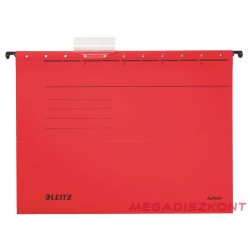   Függőmappa LEITZ Alpha Standard A/4 karton piros 25 db/doboz