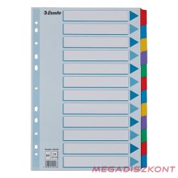 Regiszter ESSELTE Mylar A/4 laminált karton 12 részes