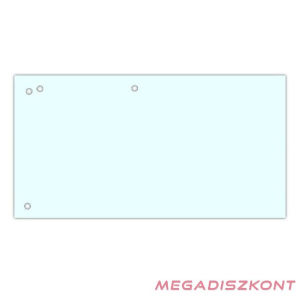 Elválasztócsík DONAU 105x235 mm karton fehér 100 db/csomag