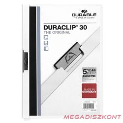 Klipmappa DURABLE Duraclip A/4 30 lapig fehér