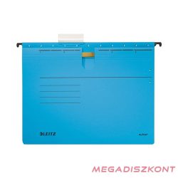   Függőmappa gyorsfűző szerkezettel LEITZ Alpha A/4 karton kék 25 db/doboz