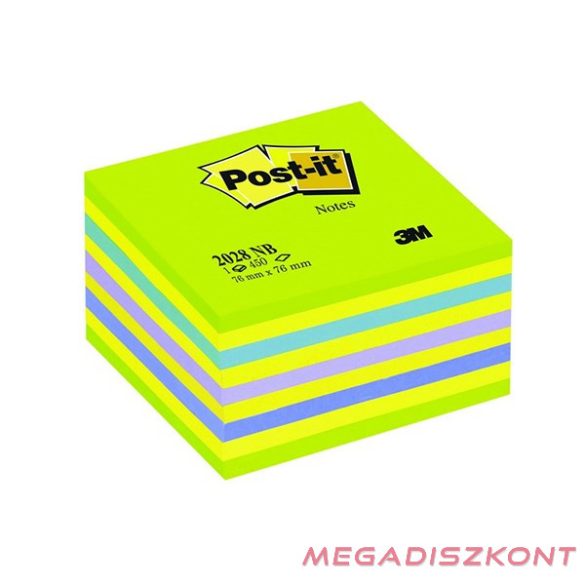 Öntapadós jegyzet 3M Post-it LP 2028NB 76x76mm lollipop zöld  450 lap