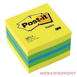   Öntapadós jegyzet 3M Post-it LP2051L 51x51mm mini kocka lime 400 lap