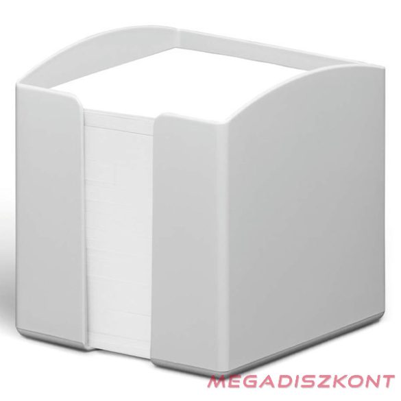 Kockatömbtartó DURABLE Eco műanyag 10x10 cm töltött szürke