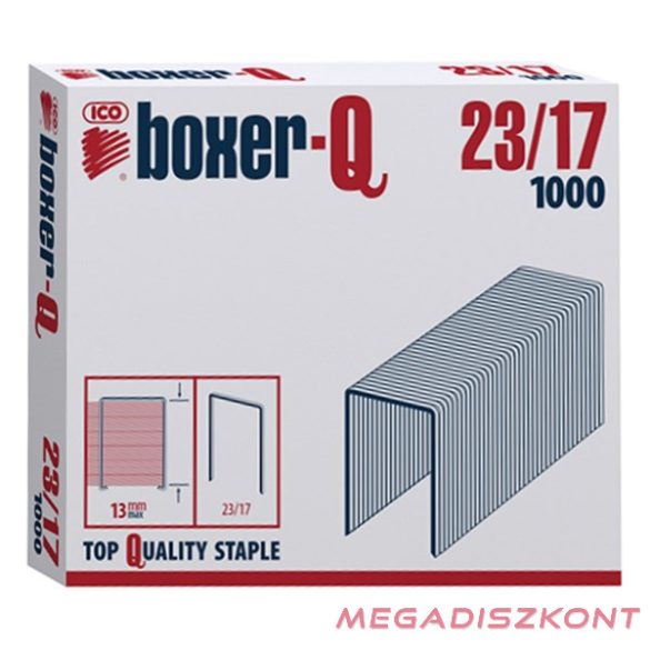 Tűzőkapocs BOXER Q 23/17 1000 db/dob