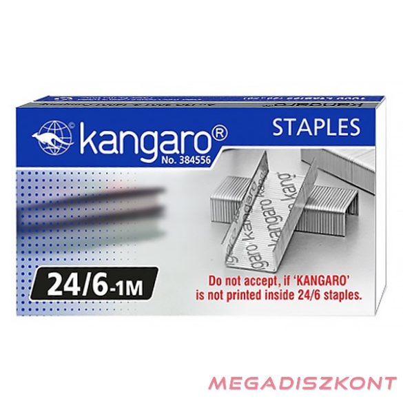 Tűzőkapocs KANGARO 24/6 1000/dob