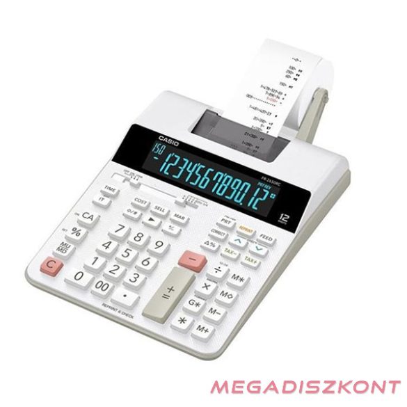 Számológép szalagos CASIO FR-2650RC 12 digit