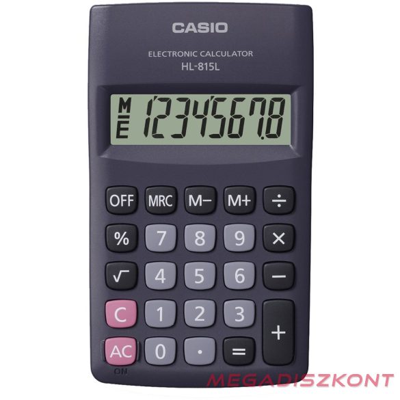 Számológép zseb CASIO HL-815L BK 8 digit