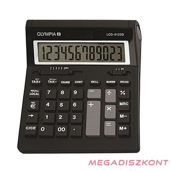 Számológép asztali OLYMPIA LCD-612 SD 12 digit