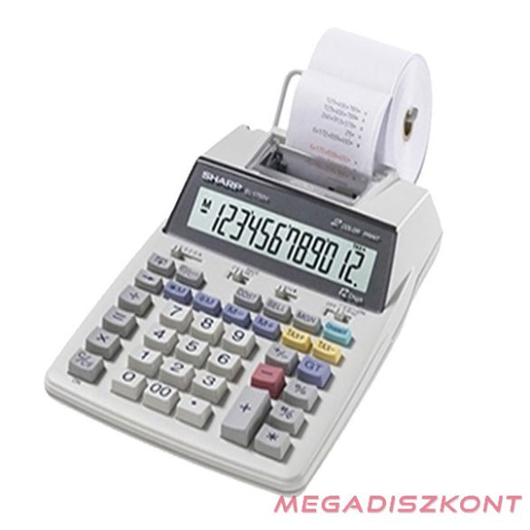 Számológép szalagos SHARP EL-1750V 12 digit