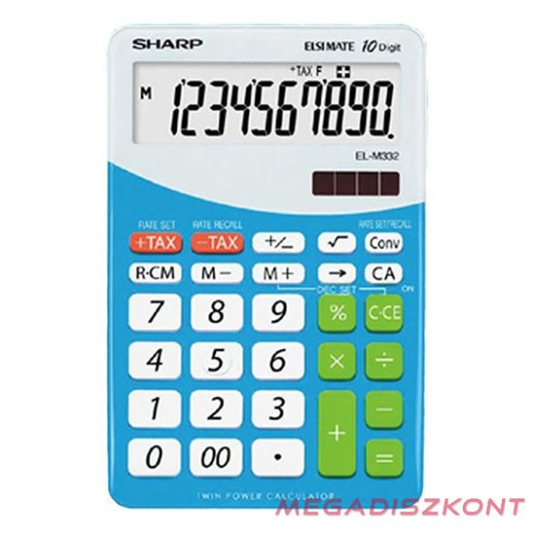 Számológép asztali SHARP EL-M332 10 digit kék