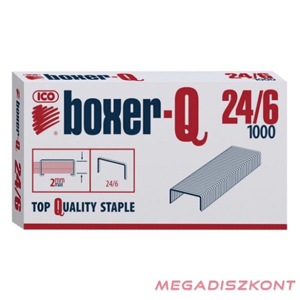 Tűzőkapocs BOXER-Q 24/6 1000 db/dob