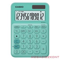 Számológép asztali CASIO MS 20 UC 12 digit zöld