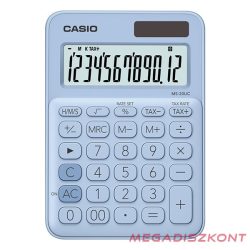 Számológép asztali CASIO MS 20 UC 12 digit világoskék