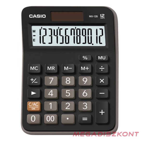 Számológép asztali CASIO MX 12 B 12 digit fekete