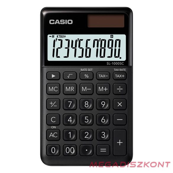 Számológép zseb CASIO SL 1000 SC 10 digit fekete