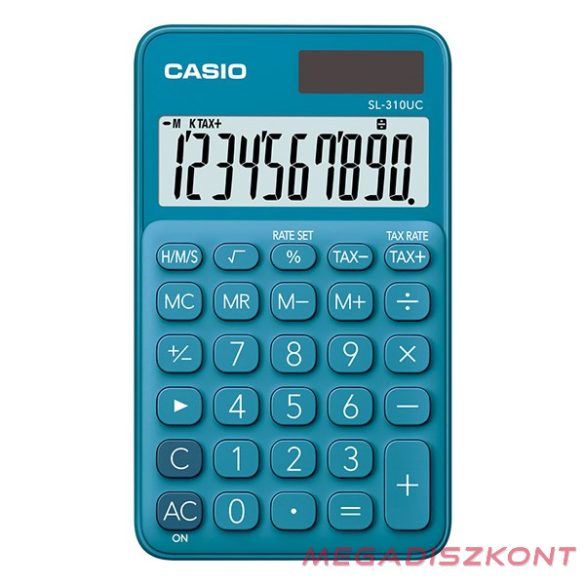 Számológép zseb CASIO SL 310 UC 10 digit kék