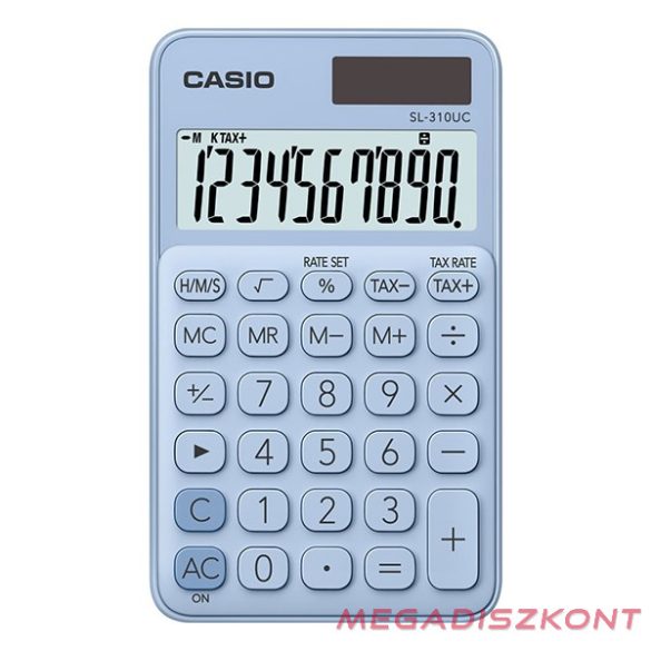 Számológép zseb CASIO SL 310 UC 10 digit világoskék