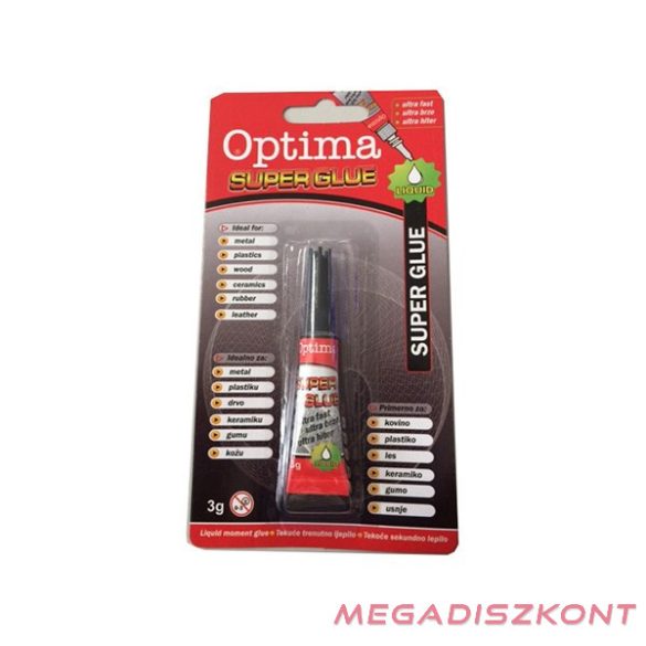 Pillanatragasztó OPTIMA Super Glue 3 gr