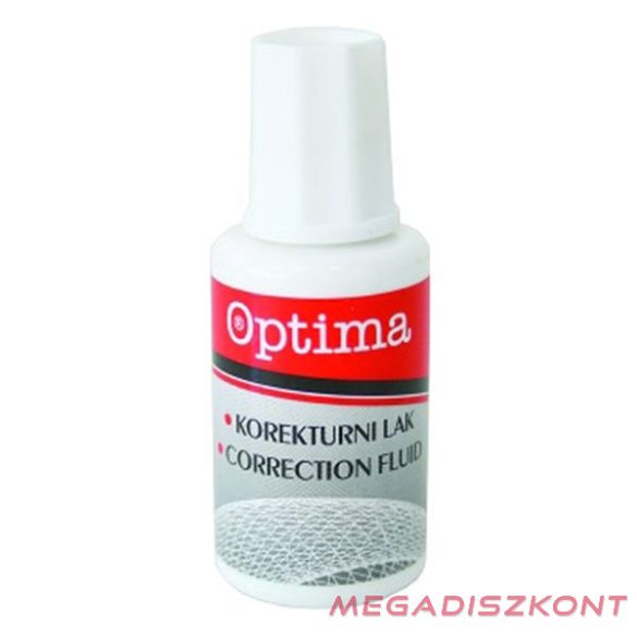 Hibajavító folyadék OPTIMA ecsetes oldószeres 20 ml