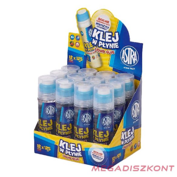 Ragasztó kenőfejes ASTRA 125 ml 12 db/display