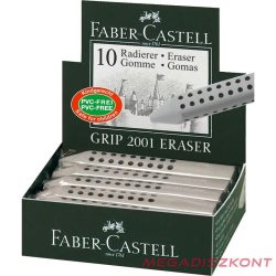   Radír FABER-CASTELL Grip 2001 háromszögletű 90x15x15mm szürke