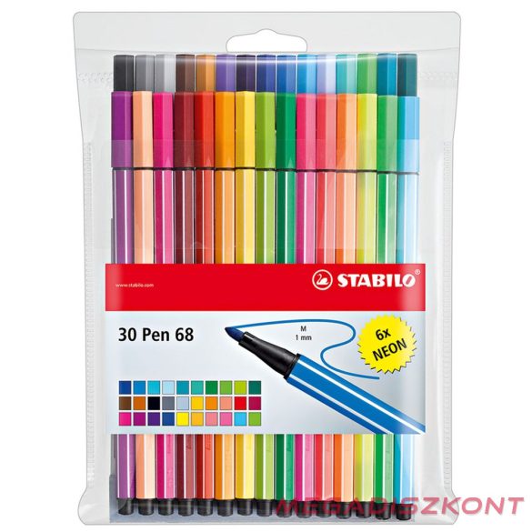 Filctoll STABILO Pen 68 30db-os készlet