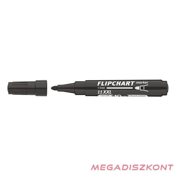 Flipchart marker ICO Artip 11 XXL kerek fekete 1-3mm