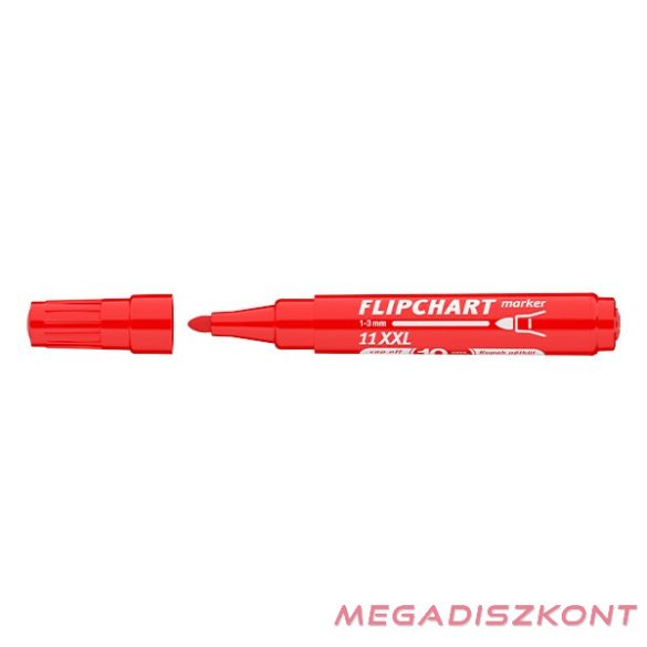 Flipchart marker ICO Artip 11 XXL kerek piros 1-3mm