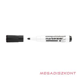   Táblamarker ICO Markeraser mágneses kupakkal törlővel fekete 1-3mm