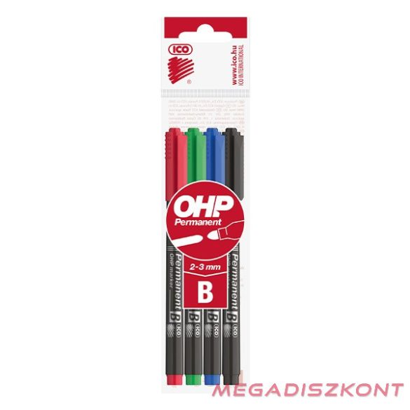 Alkoholos marker ICO OHP B 4db-os készlet