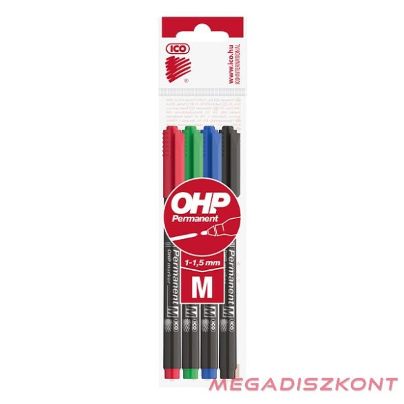 Alkoholos marker ICO OHP M 4db-os készlet