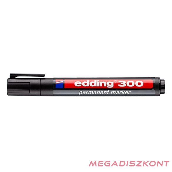 Alkoholos marker EDDING 300 kerek fekete