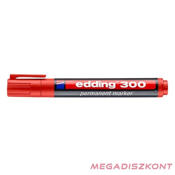 Alkoholos marker EDDING 300 kerek piros