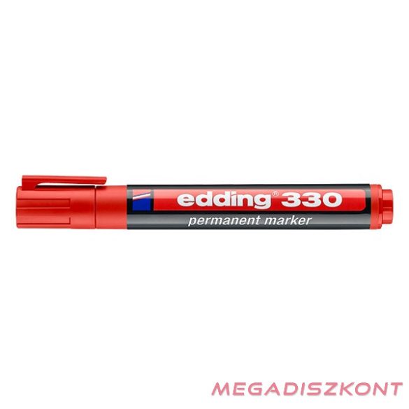 Alkoholos marker EDDING 330 vágott piros