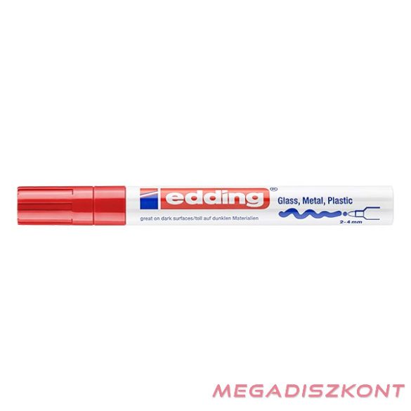 Lakkmarker EDDING 750 2-4mm piros