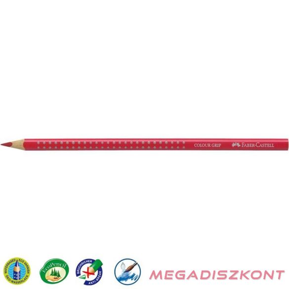 Színes ceruza FABER-CASTELL Grip 2001 háromszögletű sötét piros