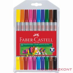 Filctoll FABER-CASTELL Grip kétvégű 10db-os készlet